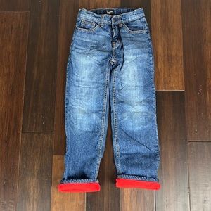 VGUC Oshkosh fleece lined jean, boys size 8